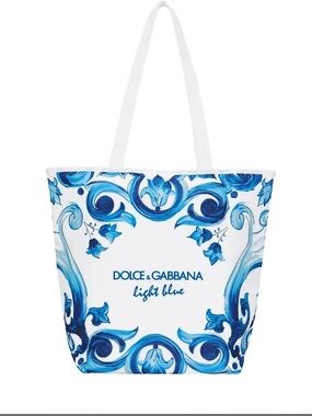 Dolce & Gabbana Light  Blue insulated beach Tote